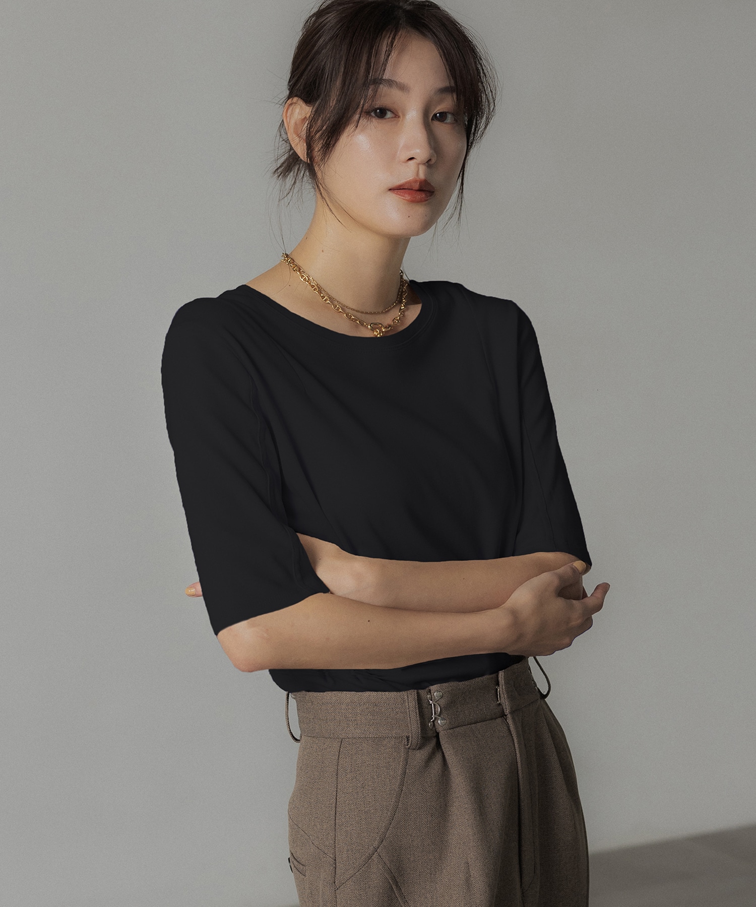 リラックススリムフライスTEE