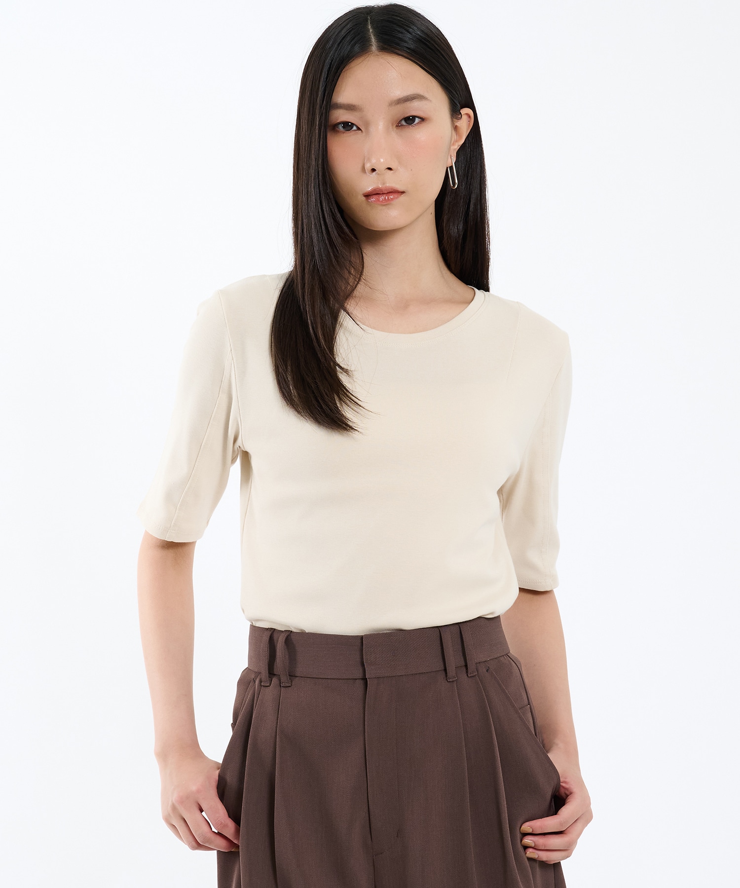 リラックススリムフライスTEE