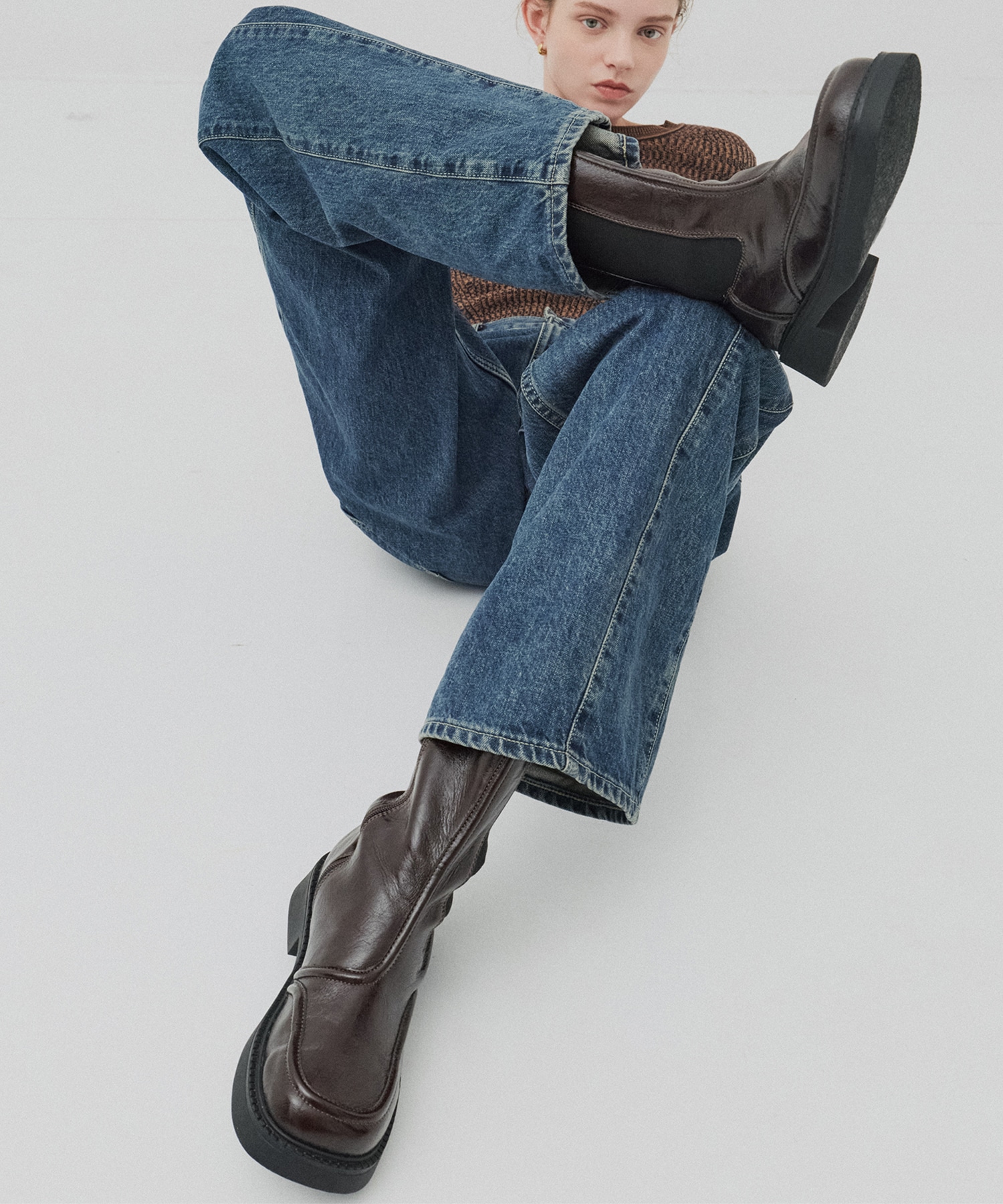 ステッチラインサイドゴアブーツ