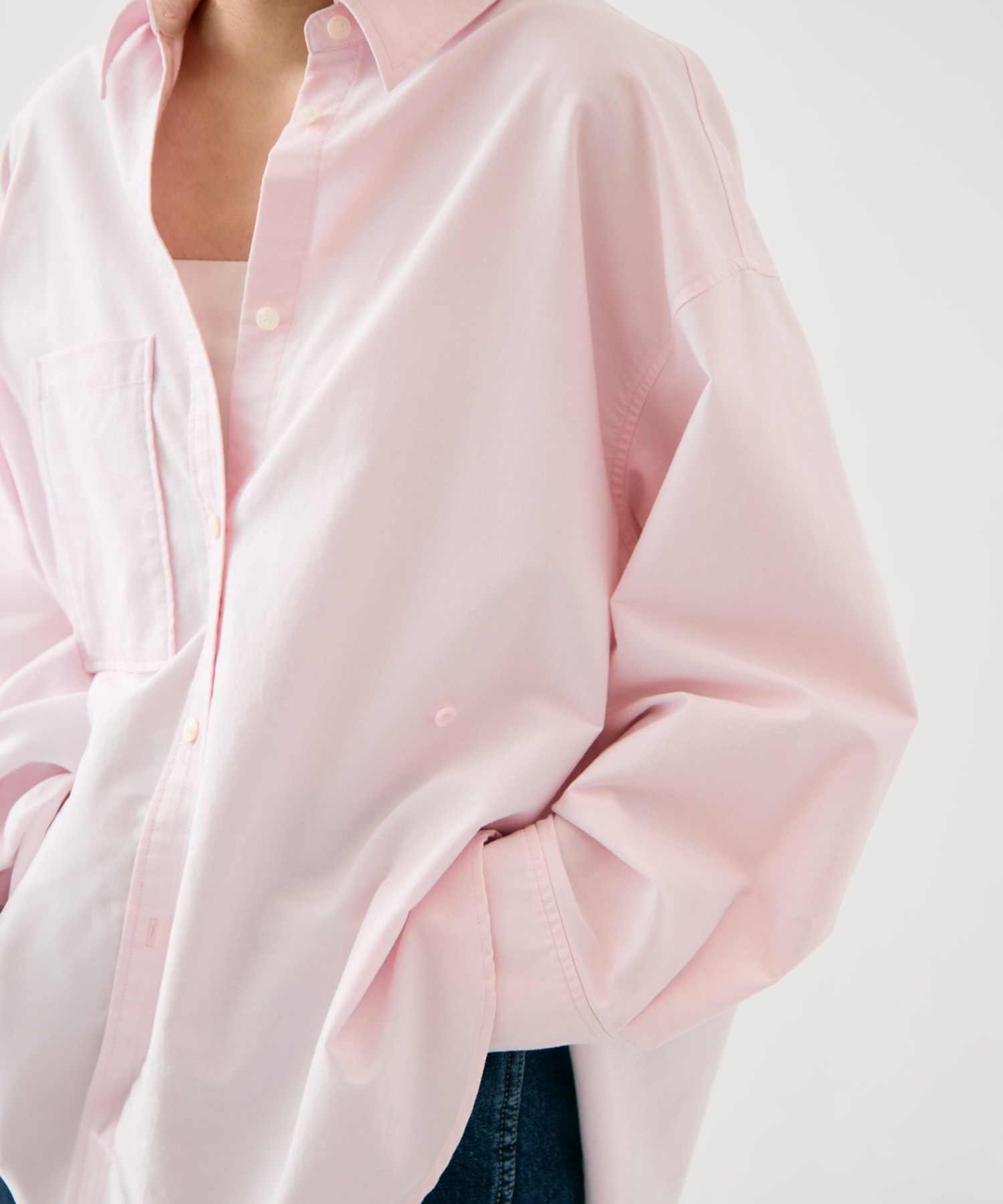 ウォッシュドオックスシャツ