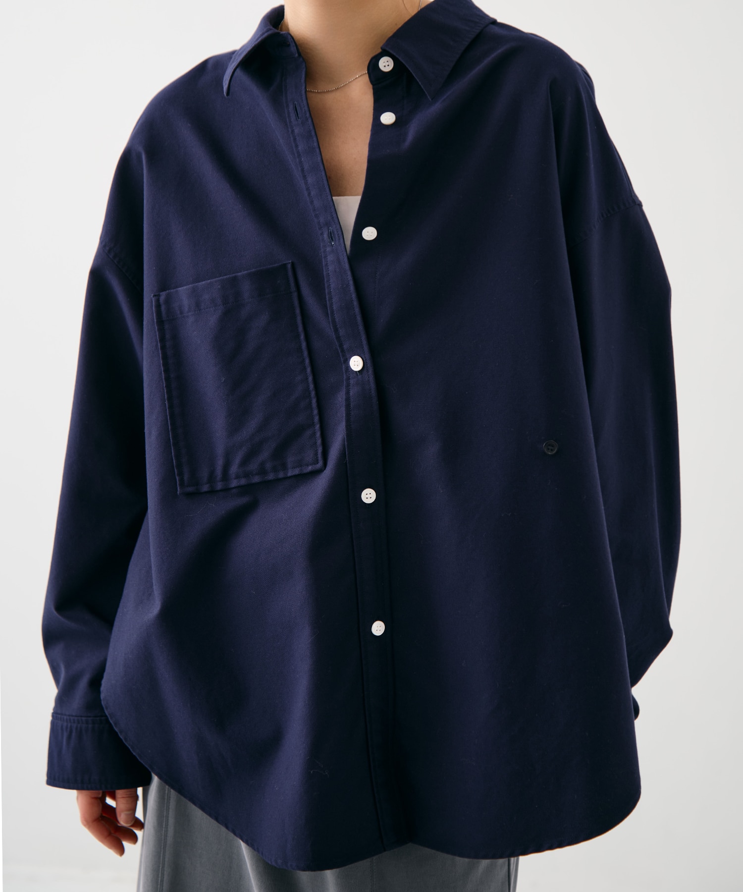 ウォッシュドオックスシャツ