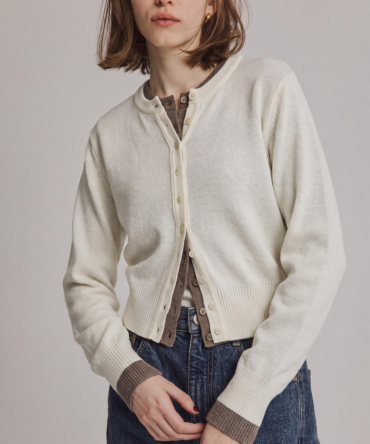 【WEB先行発売】コットンカシミヤカーディガン