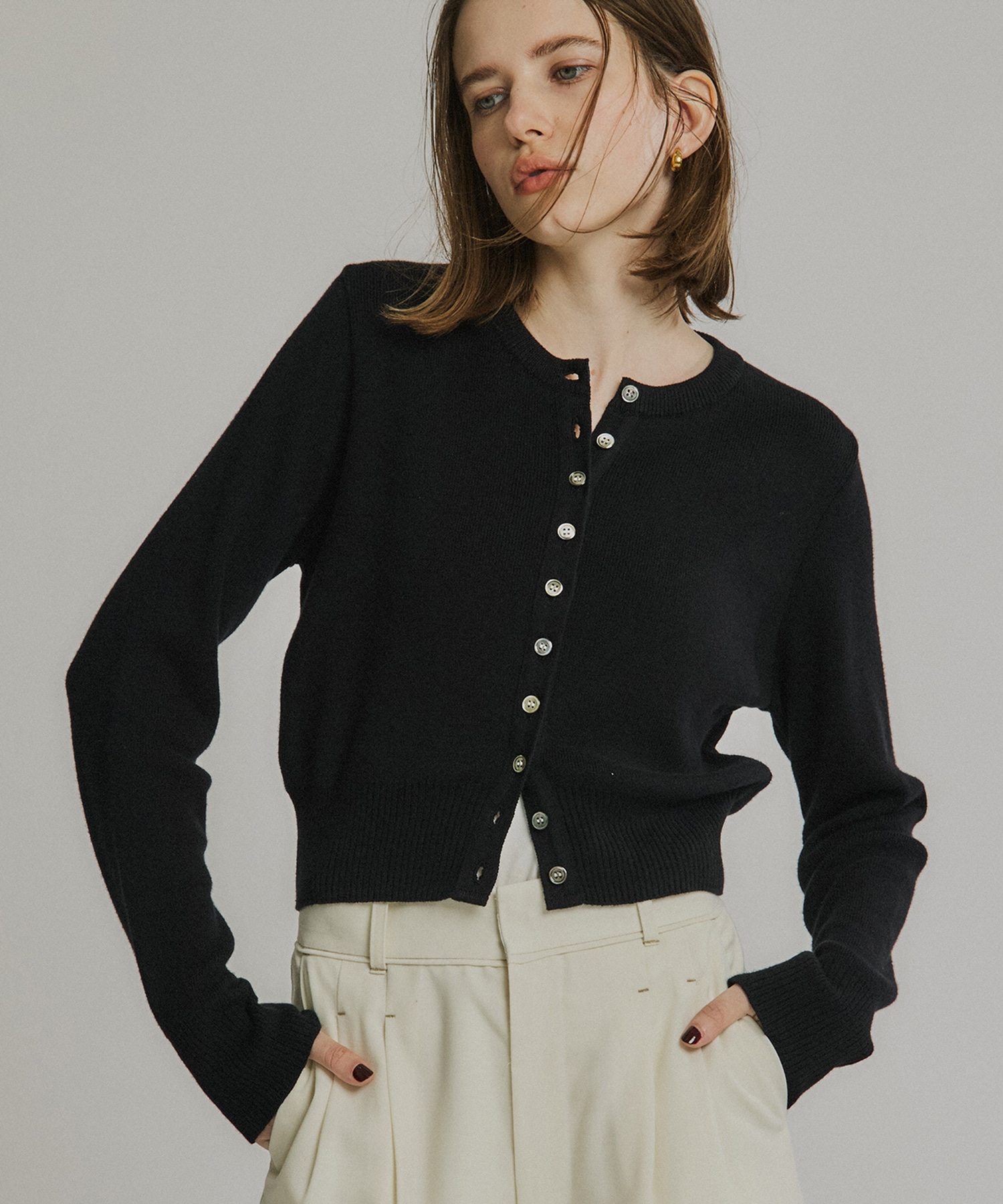 【WEB先行発売】コットンカシミヤカーディガン