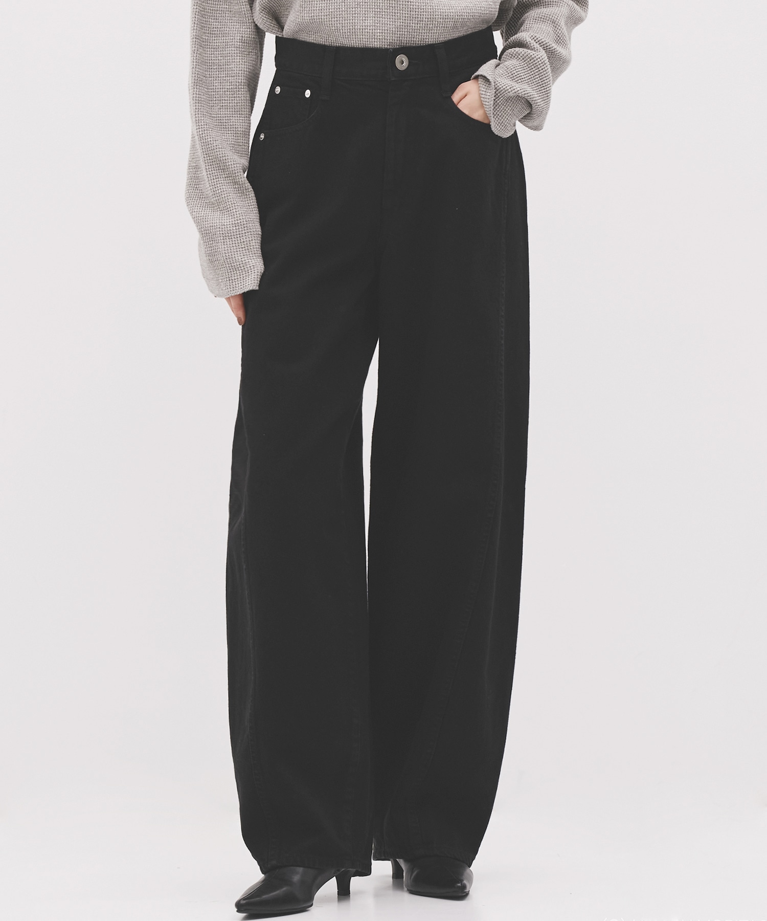 PUBLIC DENIM BLK CURVE
