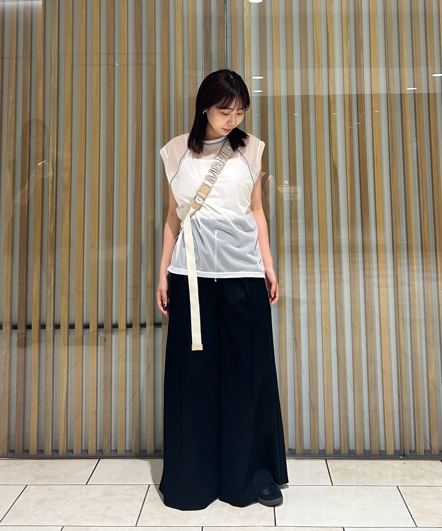 【美品】PUBLIC TOKYO パブリックトウキョウ　チャイナ風パンツスカート 美品】PUBLIC TOKYO パブリックトウキョウ チャイナ風パンツスカート