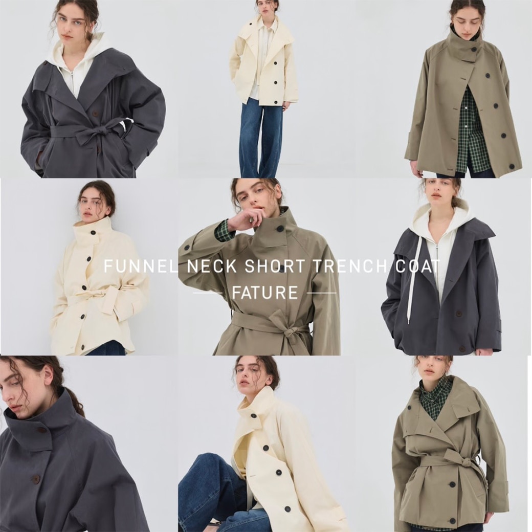 ファンネルネックショート特集